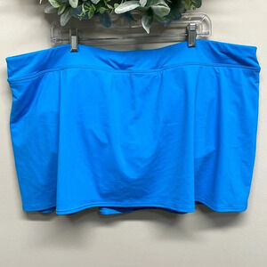 NWOT Lands’ End Turquoise Swim Skirt Tummy Control 26W/P
